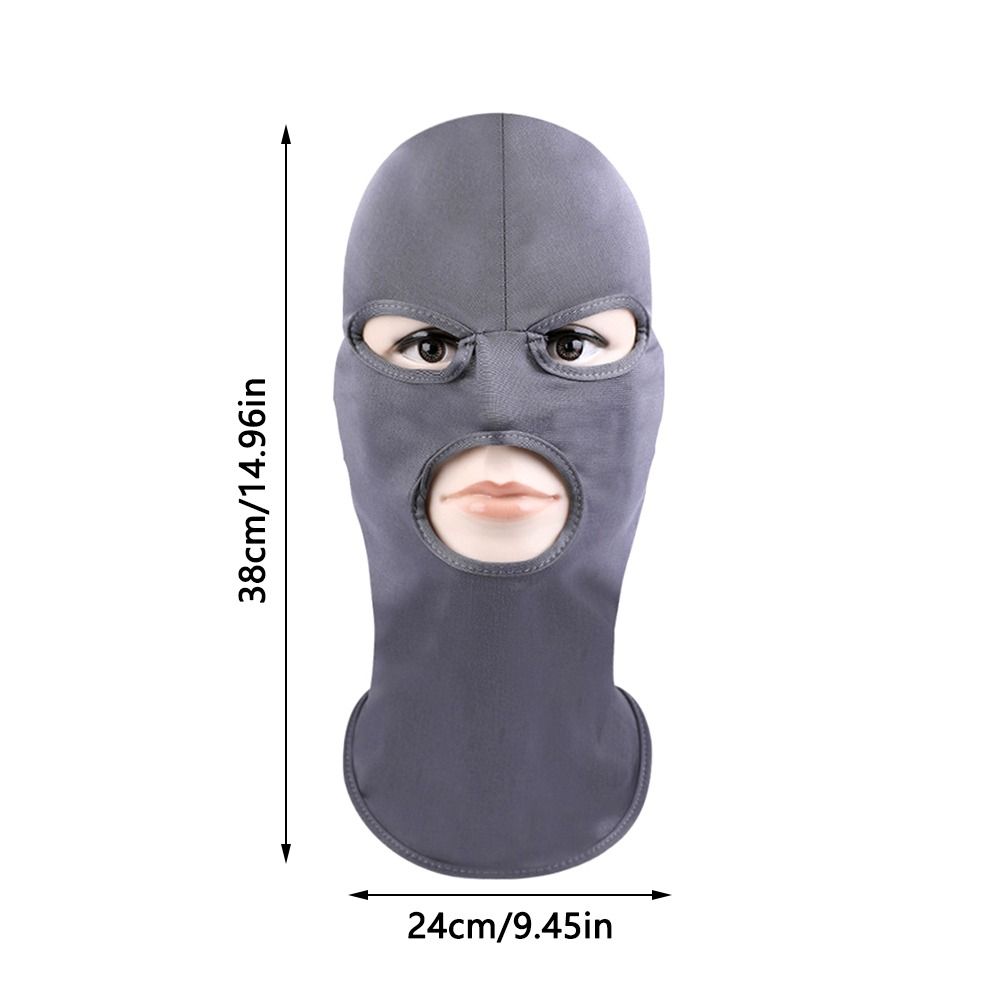 Велосипедная маска с 3 отверстиями, подшлемник для шлема, унисекс, шляпы, ветрозащитная полнолицевая маска для улицы