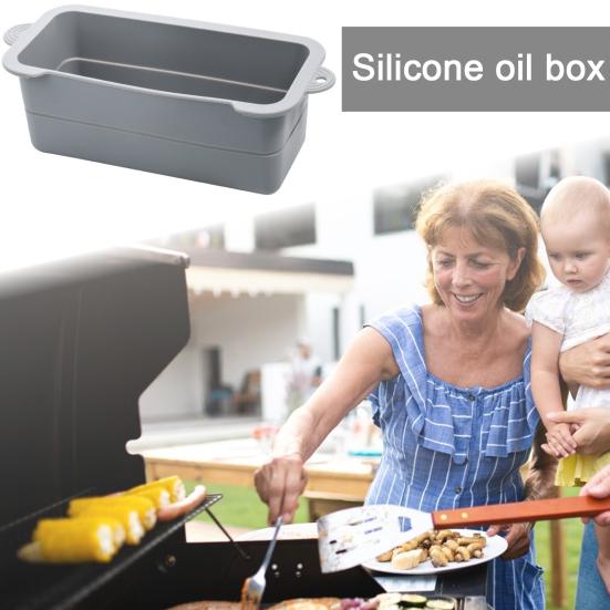 2 Pcs Silicone Grease Cup Liners for Blackstone Grill Reusable Drip Pan Liners Heat-Resistant Grill