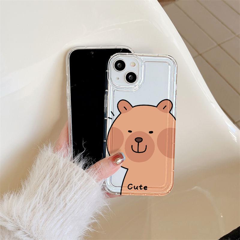 Чехол для телефона Airbag для iPhone 11 13 XR 15 14 Pro Max iPhone 12 16 7 8 Plus XS Max Samsung A15 A55 A05 S21 S22 S23 S24 Redmi 12 13C 13 9