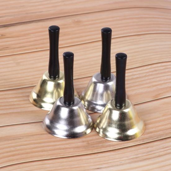 Рождественский колокольчик с деревянной ручкой Jingle Bells Clear Tone Handbell для Санта-Клауса