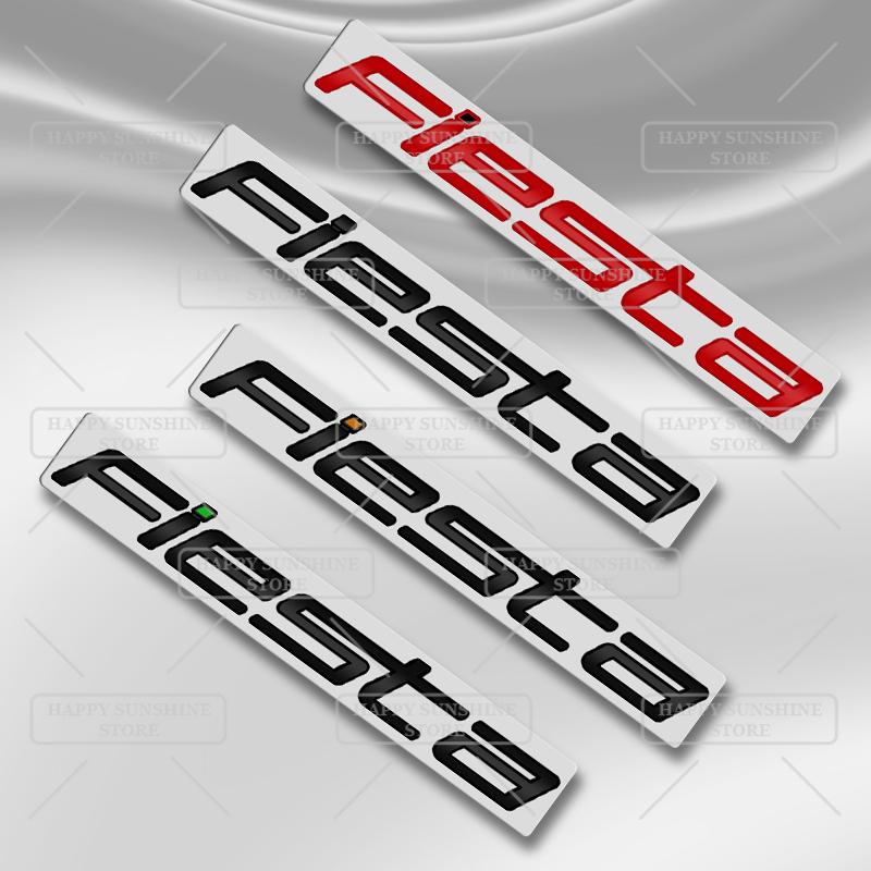 KFLV8 3D Metal For Ford Fiesta Mk8 Rear Tailgate Boot Badge 2017-2021 Car Sticker Trunk Body Letters Emblem Decoration Accessory