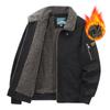 Men's Winter Warmth High End Men's Plush Pilot Jacket Coat Lamb Fleece Work Clothes Cotton Clothes