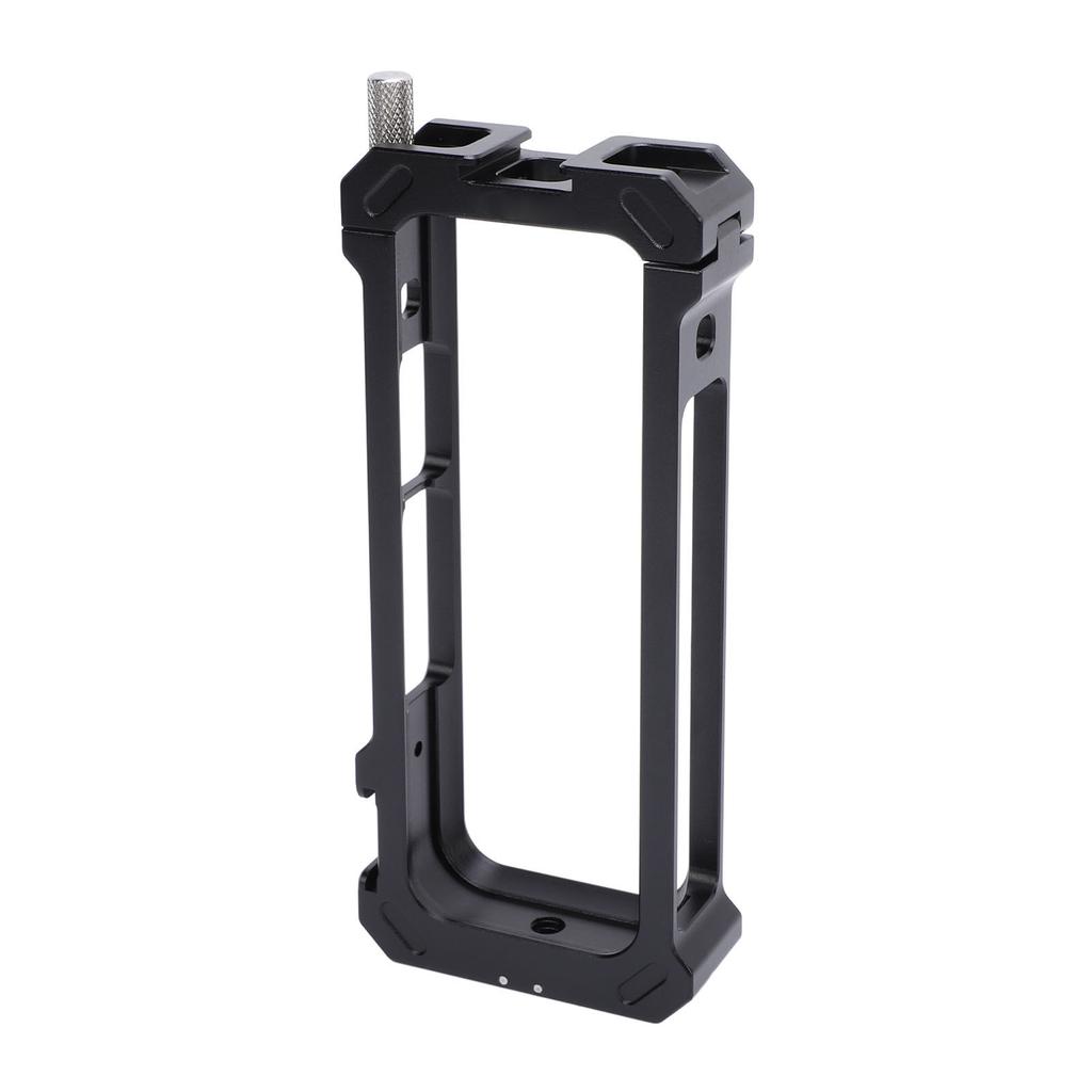 Action Camera Frame with 14 Inch Screw Port Cold Shoe Port Aluminum Alloy Action Camera Cage for