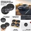 abcd1 2pcs Front Rear Emblem For VW Golf 5 6 7 7.5 8 Modified Black Flat Mirror Logo Cover Stickers Accessories Extra Pro Plus Value