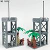 Военная серия Moc, маленькая военная сторожевая башня, полицейская собака, часовой, сделай сам, аксессуары, строительные блоки, кирпичи, игрушки, подарки
