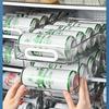 Auto-Rolling Soda Can Storage Organizer 1/2 Tier Fridge Can Holder Tall Skinny Soda/Pop Cans