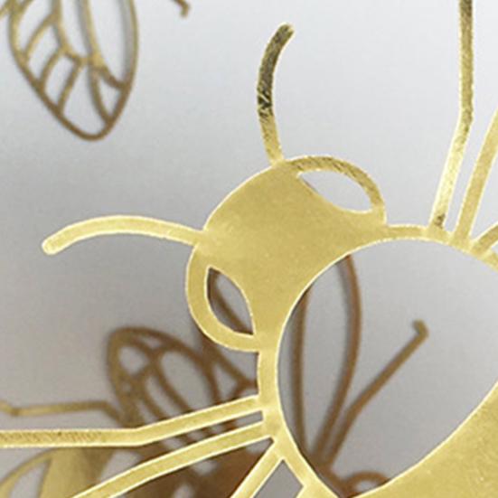 1 комплект настенных наклеек, привлекающих внимание, водонепроницаемых, практичных, полых, в форме пчелы, наклеек на плитку