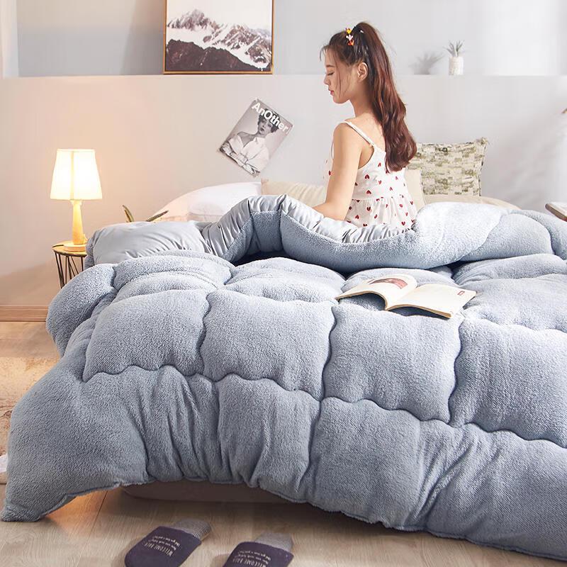 Thickened Plush Winter Duvet for Double Bed