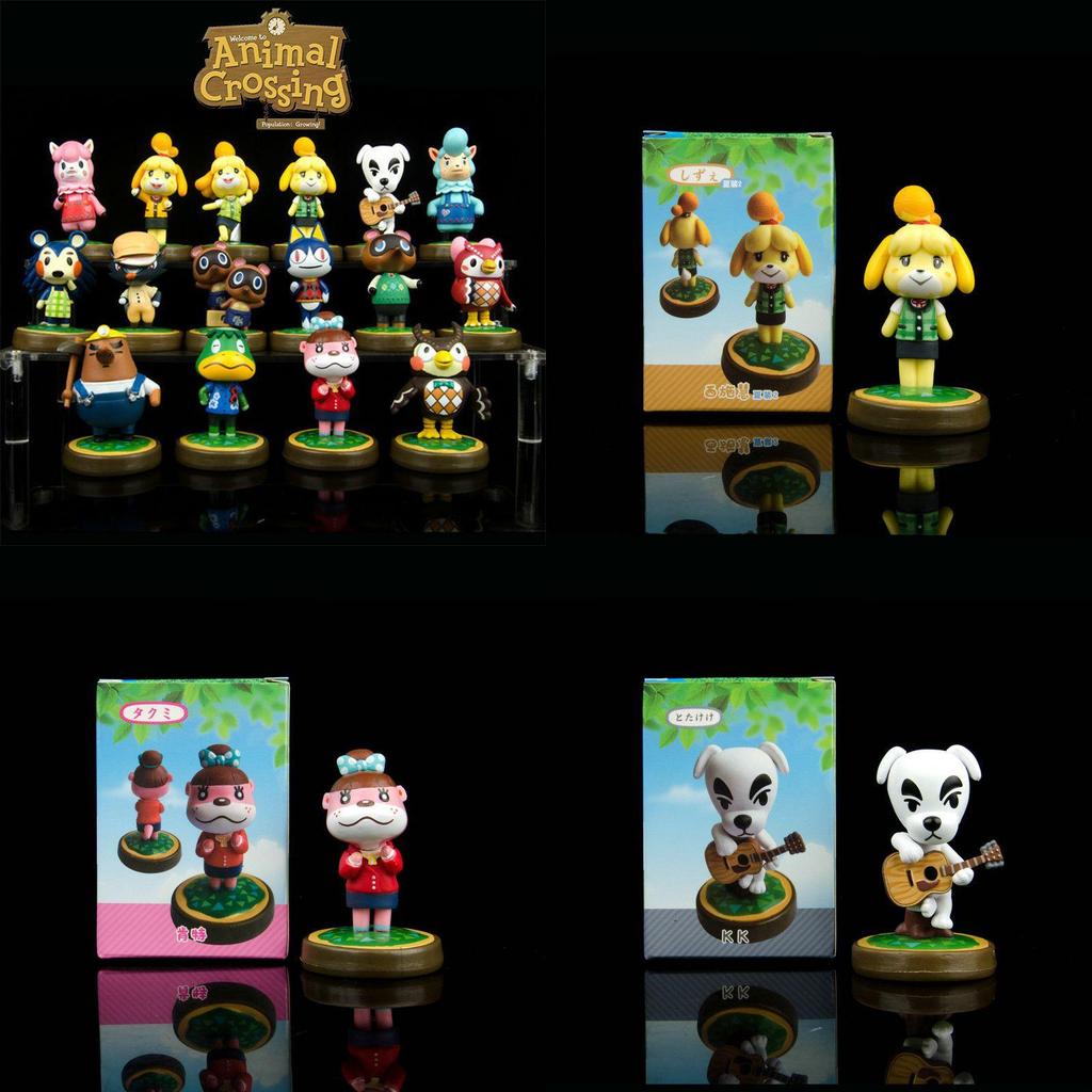 Фигурки Animal Crossing Игрушки Милый Детский Подарок Мини Модели Куклы