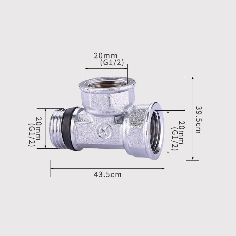 Латунный фитинг BSP 1/2"3/4"1" Резьба внутренняя/наружная Равнозначно Тройник 3-ходовой Прямой угольник Тип адаптера Бесплатная сырьевая лента