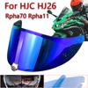 Визор Rpha11 для HJC HJ26 Rpha 70 St Пылезащитный Ветрозащитный Защита от УФ-лучей Солнцезащитный щиток Электролитическое покрытие Пленка для визора Противотуманный