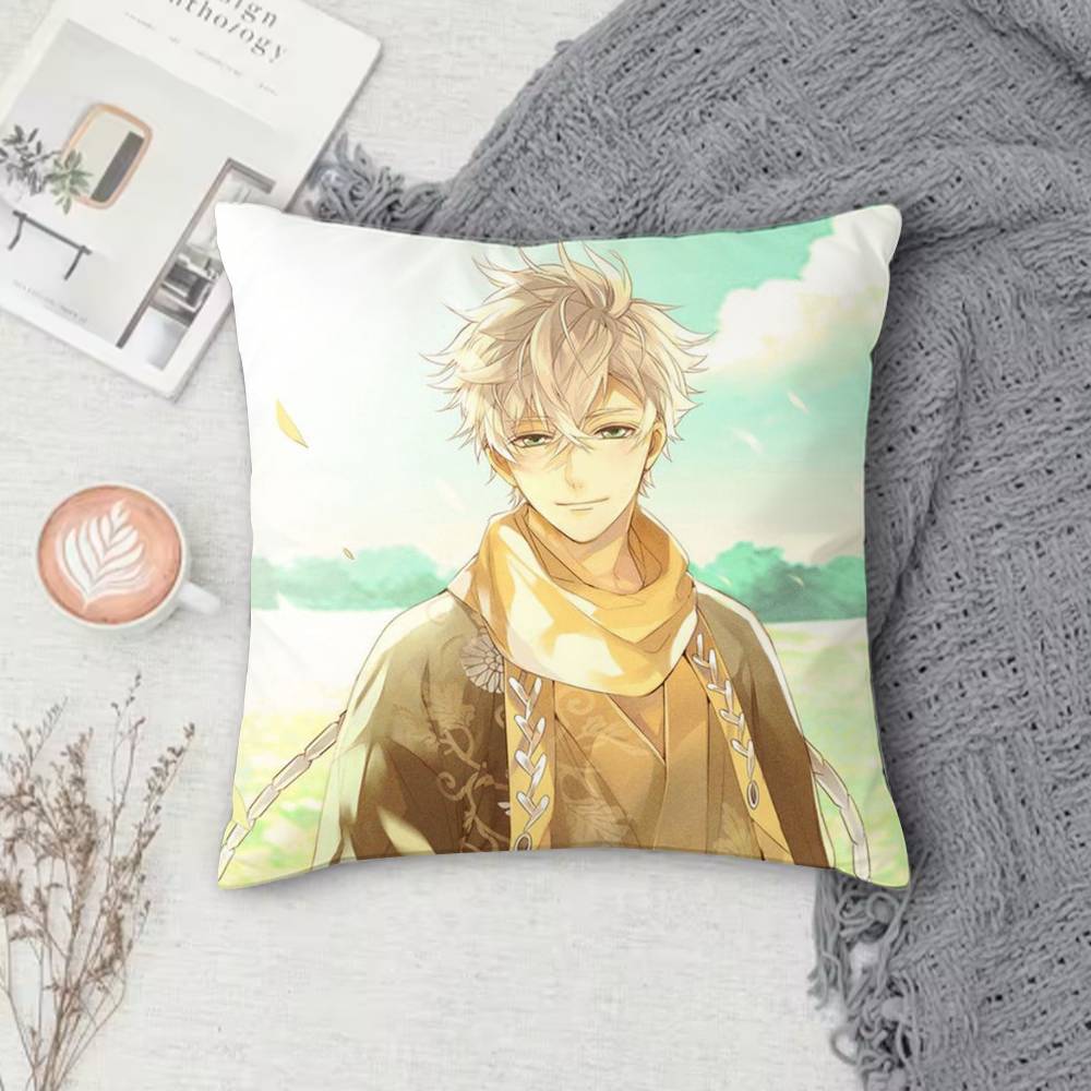 Ikemen Sengoku Романы сквозь время Двусторонняя квадратная наволочка Декоративная наволочка для дивана, спальни, прикроватной тумбочки