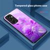 Белый Дым Красная Роза Для Samsung Galaxy A15 5G 54 4G 51 50 24 35 90 71 12 51 53 52S 80 22 34 Черный Чехол для Телефона из Закаленного Стекла