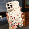 Защитный чехол для телефона с мелким цветочным узором для iPhone 16 Pro Max 15 14 13 12 11 Mini XS X XR 7 8 Plus SE2022 16E Ударопрочный чехол