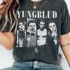 Винтажная Музыкальная Футболка Yungblud Оверсайз Футболка с Графикой Короткий Рукав Унисекс Женская Летняя