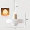 Скандинавский стеклянный подвесной светильник 25 см теплый свет E27 лампа для гостиной спальни прикроватной тумбочки ресторана отеля внутреннее декоративное освещение