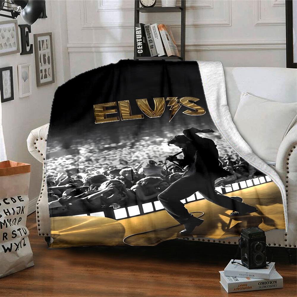 Elvis Presley Blanket Durable Comfort Great for Livingroom Seaside Office for All Seasons Modern Style Ideal Gift For Birthday Valentine'S Day