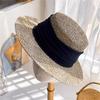 Ins Chic Summer Natural Salty Grass Hand Weave Holiday Beach Men Women Fedoras Cap Leisure Panamjazz Hat