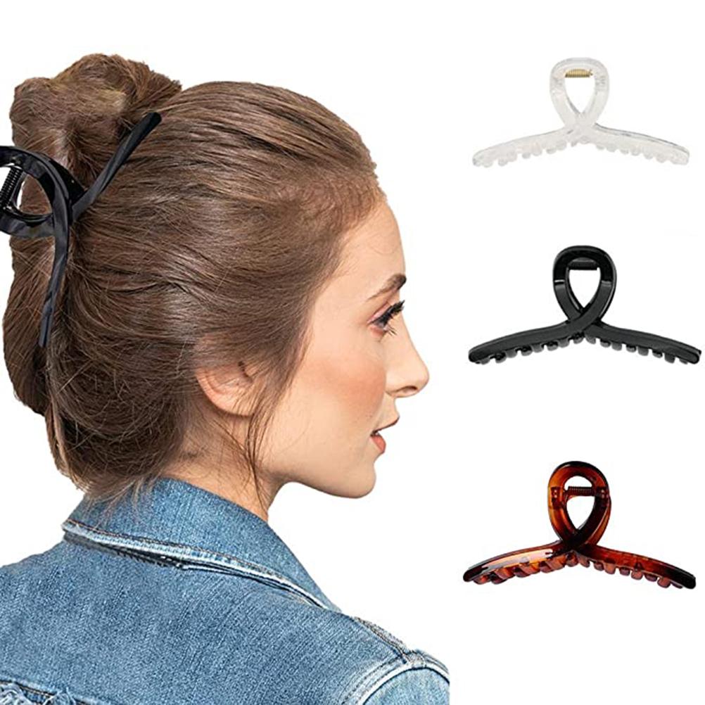 3Pcs Hair Clips Claw Women Hair Claw Clamps Hairpin Clamps Non Slip Grip Jaw Clips