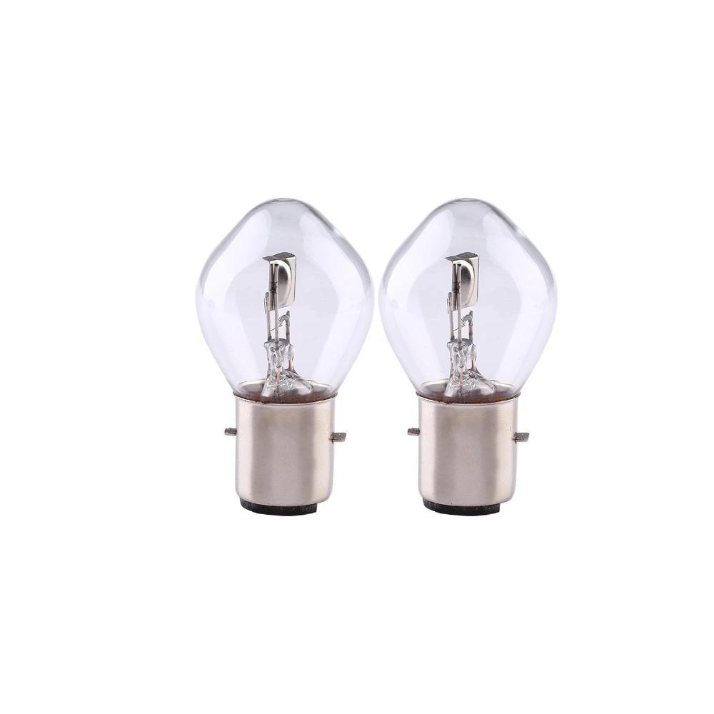 Галогенная лампа для мотоциклетной фары 12 В B35 12V35/35W BA20D, прозрачный свет, светодиодные лампы для мотоциклов, автомобилей, мопедов и скутеров.