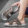 Fashion Summer Beach Men's Sandals Non-Slip Soft Bot Anti-Odor Slippers Dual-Purpose Casual Slip-On Oes Comfortable Home Outdoor Casual