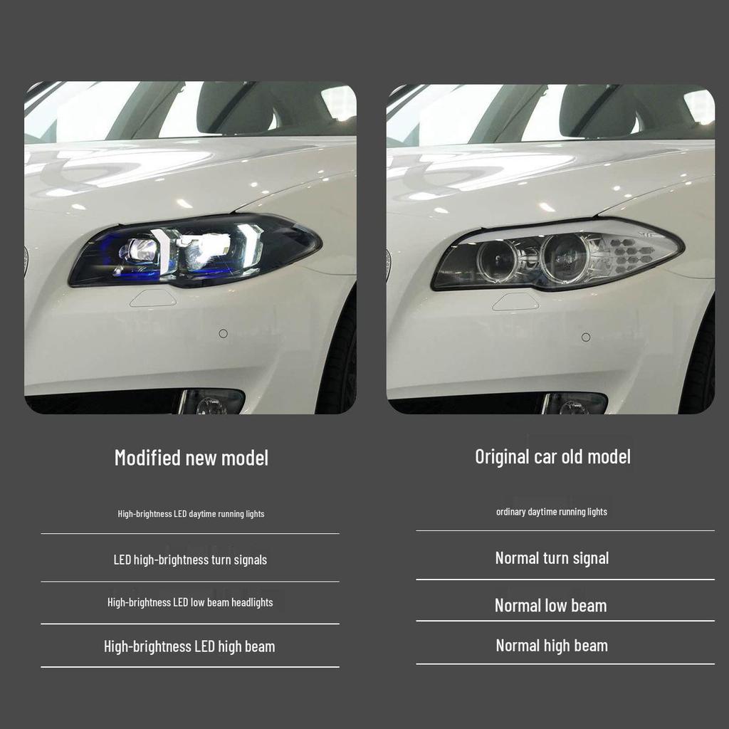Блок-фара BMW 5 серии F10/F18 со светодиодной линзой и указателем поворота (2011-2017 гг.)