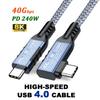 USB 4.0 8K 240 Вт Видео, Зарядка и Передача Данных Кабель для iPhone MacBook Xiaomi Huawei