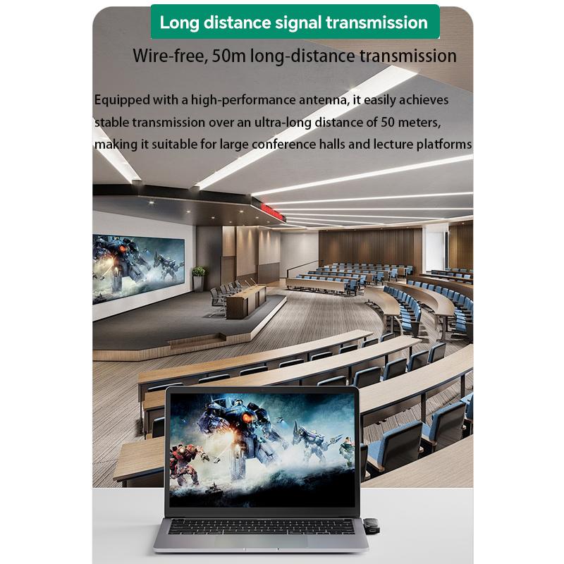 Беспроводной приемник для зеркалирования экрана для ПК, ТВ, проектора, удлинитель 50 м, приемник, беспроводное устройство для отображения того же экрана, беспроводной передатчик-приемник 1080P