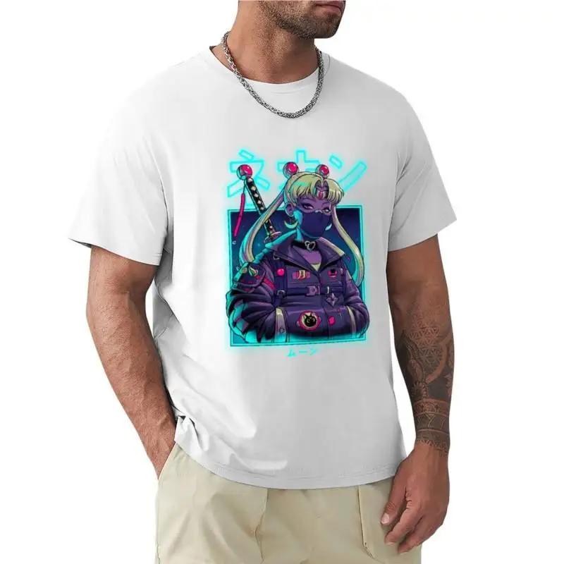 Tshirt Unisex Summer Tees Neon Moon Tshirt Vintage Clothes Summer Top Unisexs White T Shirts