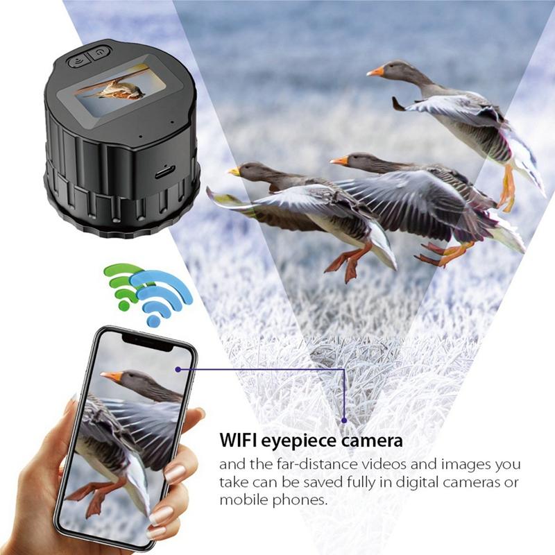 Микроскоп V13 Wifi HD Электронная камера-окуляр с экраном 1,5 дюйма Оптический окулярный регистратор Телескоп для наблюдения за птицами