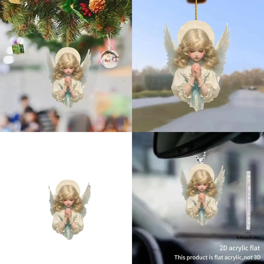 Акриловый ангел, подвеска для декора салона автомобиля, для стильных автомобильных аксессуаров