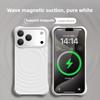 Оригинальный силиконовый чехол INS с волнистым узором для iPhone 17 Pro Max Air 16 15 14 13, с магнитной зарядкой, приятный на ощупь, противоскользящий