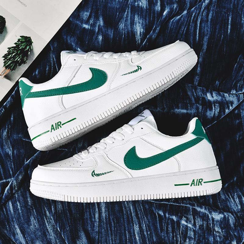 Putian AJ Air Force 1 Низкие Белые/Черные/Золотые Универсальные Повседневные Кроссовки для Мужчин и Женщин