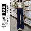 Gray Micro-pull Pants Women's Autumn New High-waisted Casual Lazy Loose and Thin Sports Horn Pants
