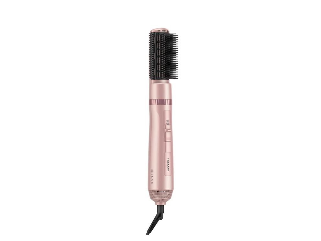 TESCOM Hair Dryer Curl Dryer Negative Ion Lightweight 22mm Brush Included Easy Plug Pink Gold TC330A-N