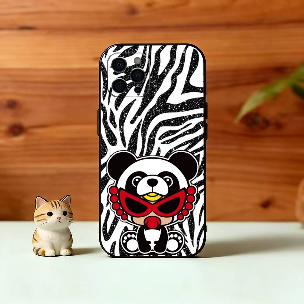 C-cute H-Hysteric M-Min Чехол для телефона для iPhone 17, 16, 15, 14, 13, 12, 11 Plus, Pro Max, Другие Мягкий Черный Чехол