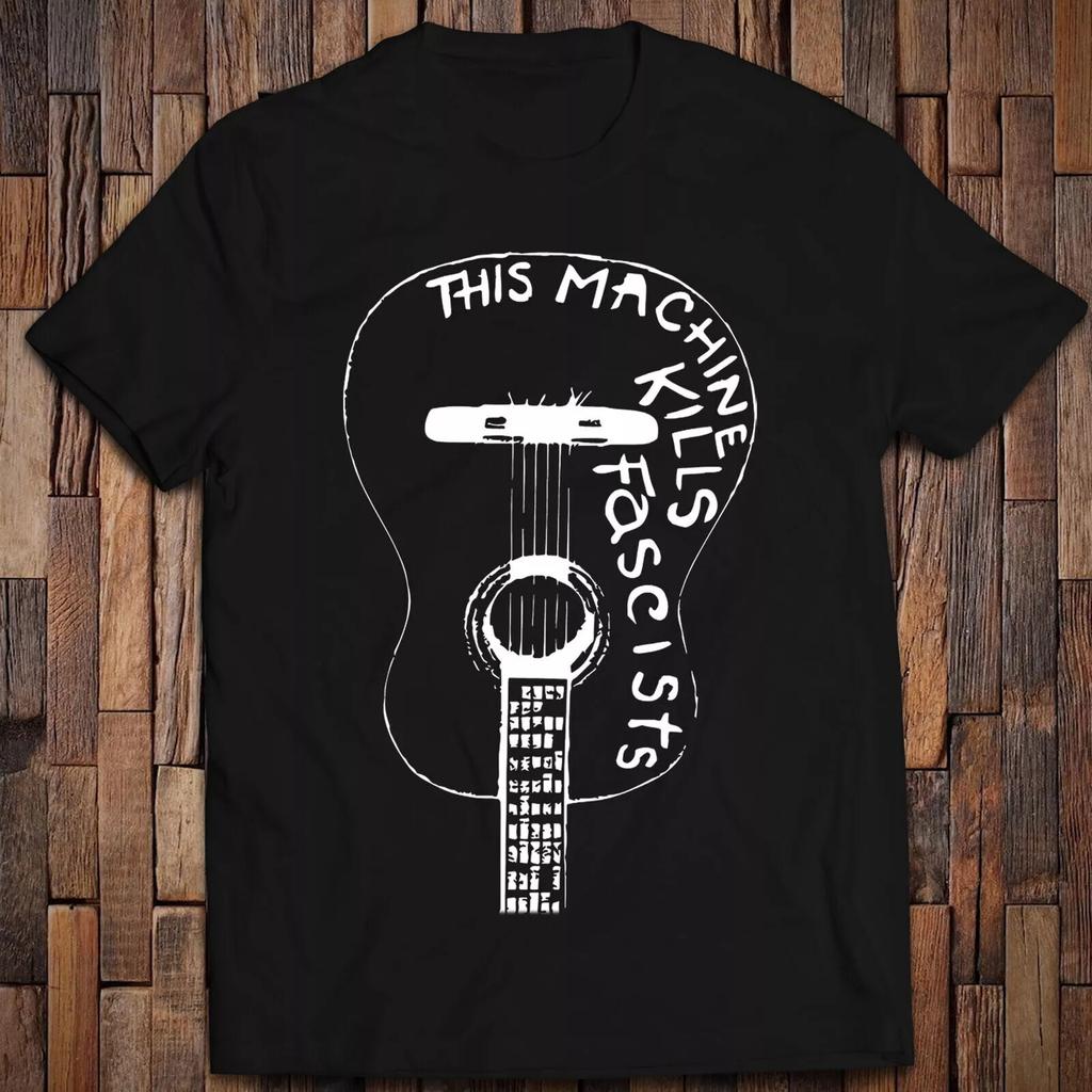 This Machine Kills Fascists On Woody Guthries Guitar TShirt