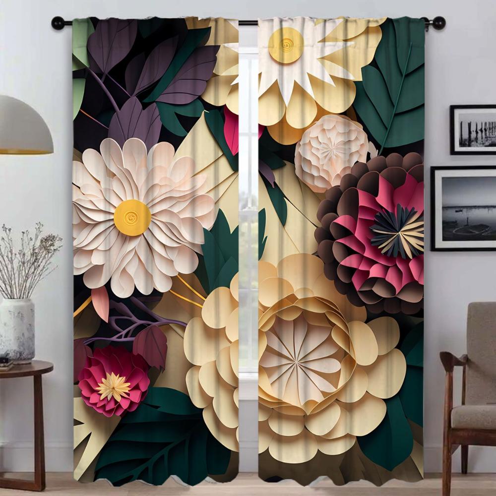 Разделение Пейзаж Искусство Окно Шторы для комнаты 2 Панельные затемняющие шторы Тюль для спальни Домашний интерьер Шторы Гостиная Камера