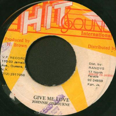 7-дюймовая пластинка JOHNNY OSBOURNE Give Me Love NONE Hit Sound Inter Jamaica Reggae Ska Dub Б/у