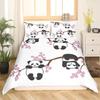 Panda Tiger Bedding Set 3D Printed Animal Duvet Cover Twin Full Queen King Double UK Supking Sizes Bed Linen Pillowcase