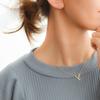 [NAOTJEWELRY] [Naot Jewelry] Женское колье Кубический цирконий Жемчуг Золото CZ&Жемчуг V-образное колье