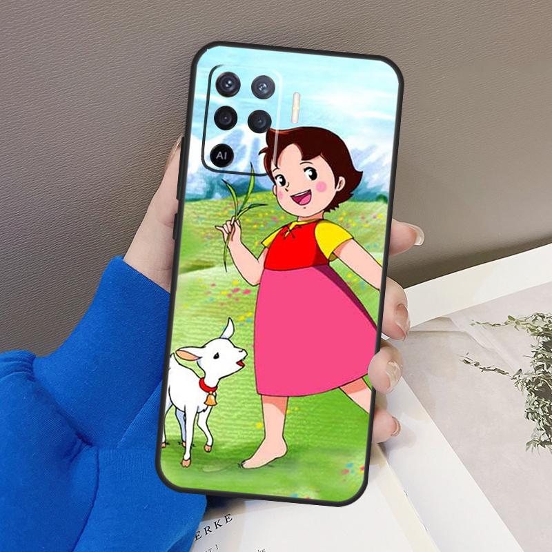 Мультяшный чехол для телефона Хайди для OPPO A54 A74 A94 A53S A1K A15 A16 A3S A5S A83 A91 A93 A5 A9 A53 A31 A52 A72