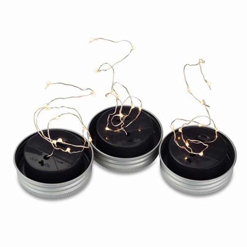 Enchanting 10led Outdoor And Indoor Solar Mason Jar Light Lids For Beautiful Weddings