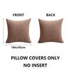 Double-sided Design Throw Pillows Cover Soft Boho Style Square Pillowcases Farm Neutral Nordic Home Decor Striped Corduroy 1PC