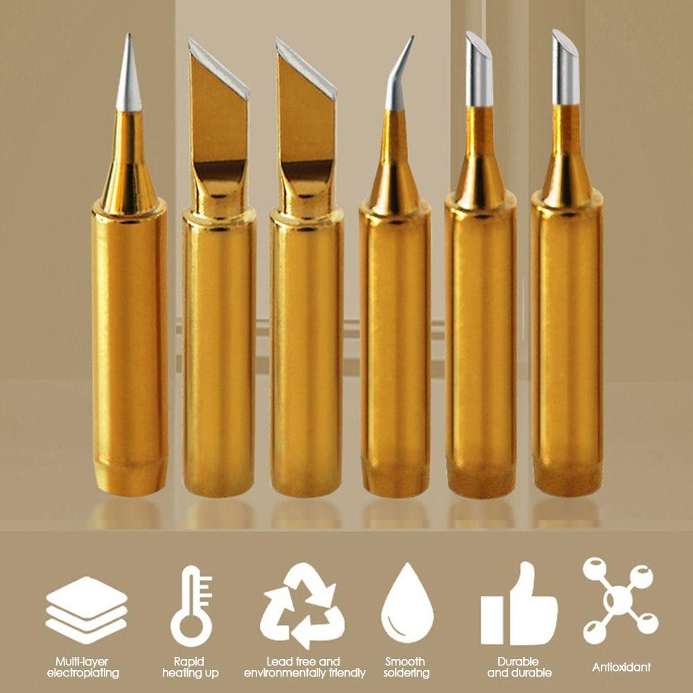 Бессвинцовые 936 900M Паяльные жала Бескислородная медная паяльная головка Головка паяльника для Hakko/Atten