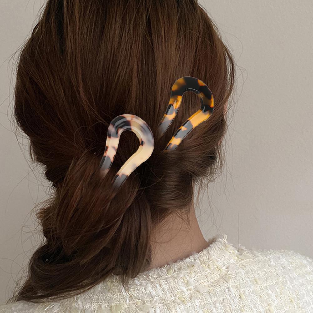 Fashion Leopard Acetate Hair Accessories Hair Clip Hair Sticks Hair Pin