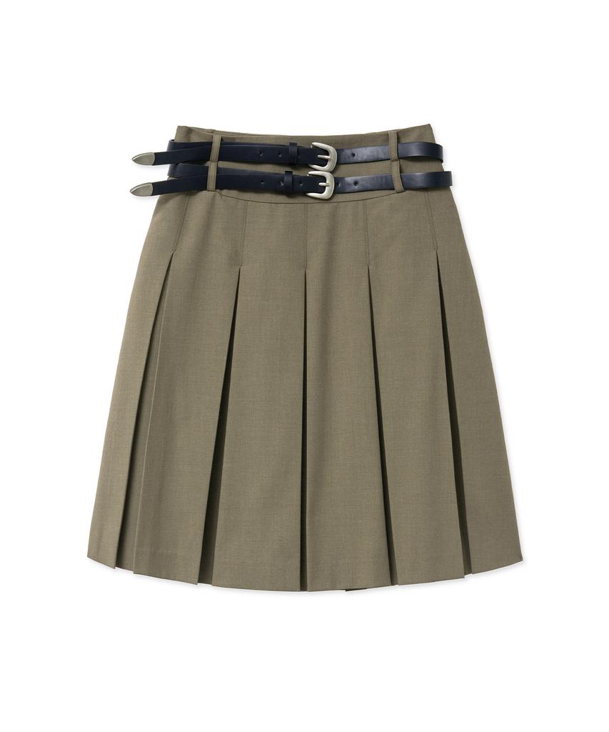 Midnight Move 2 Belt Skirt (Brown)