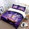Dreamy butterfly-winged ship night scenery Print Soft Comfortable Duvet Cover Bedding Set Included 1*Duvet Cover  2*Pillowcases
