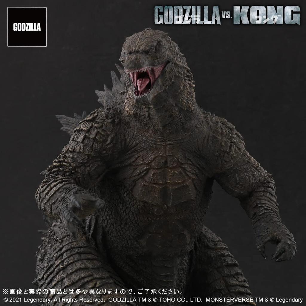 GARAGE TOY Toho Daikaiju Series ГОДЗИЛЛА ИЗ GODZILLA KONG 2021 Высота 260 мм Общая длина 390 мм Готовая фигурка из окрашенного ПВХ X-Plus VS. ок.
