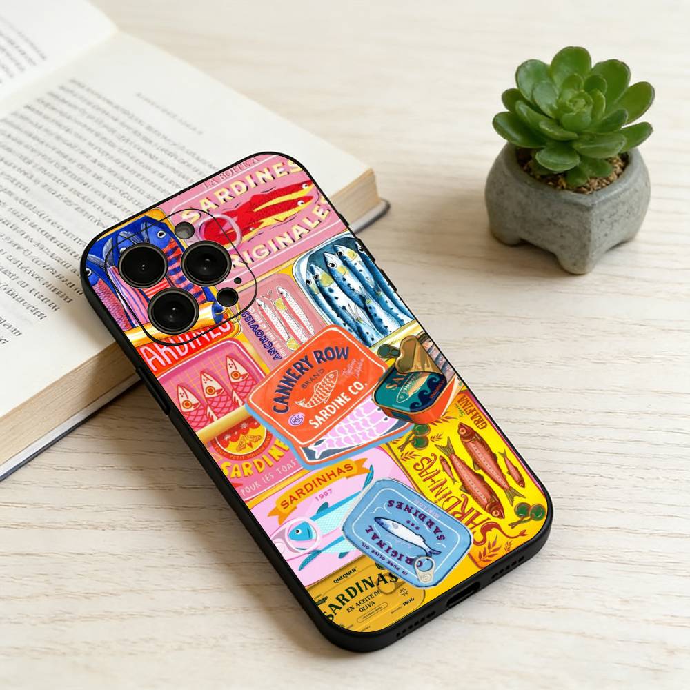S-Sardine Чехол для телефона Силиконовый Мягкий Для IPhone 17 16 15 14 13 12 11 X XR Plus Pro Max Plus
